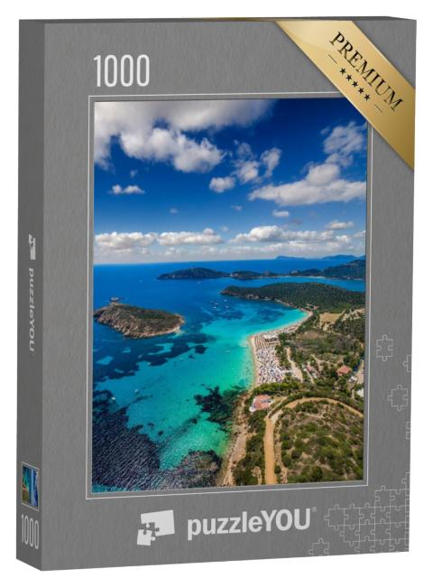 Puzzel 1000 stukjes „Luchtfoto van Tuerredda, Sardinië“