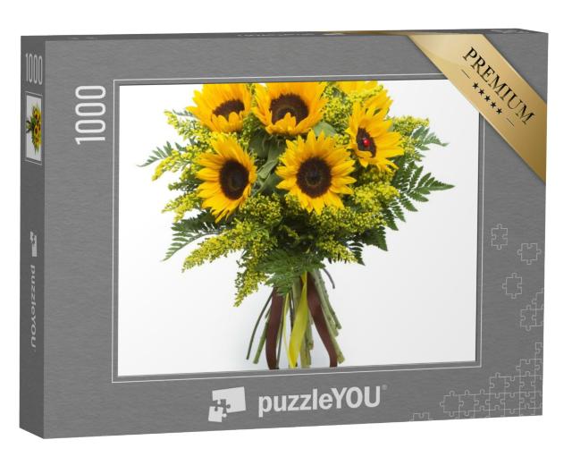 Puzzel 1000 stukjes „Boeket zonnebloemen“