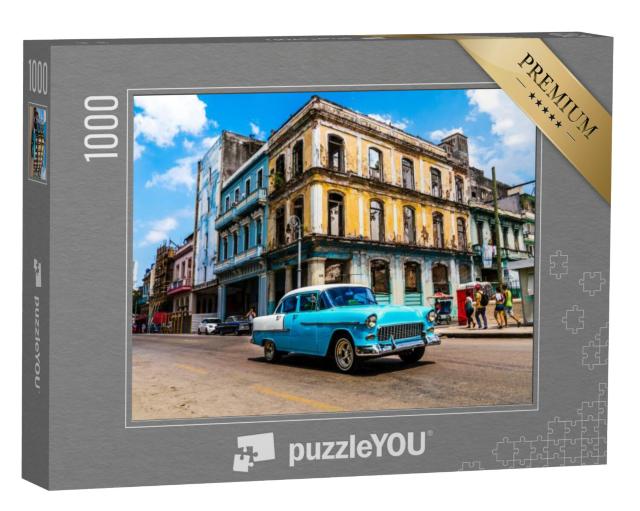 Puzzel 1000 stukjes „Oldtimer in Havana, Cuba“