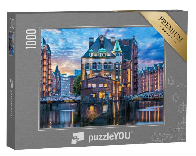 Puzzel 1000 stukjes „Hamburg: Oud pakhuisdistrict“