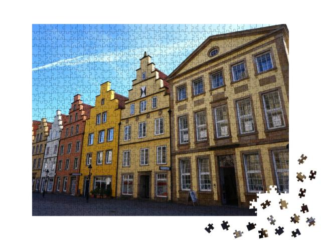 Puzzle 1000 Teile „Bunte Häuser, Osnabrück“