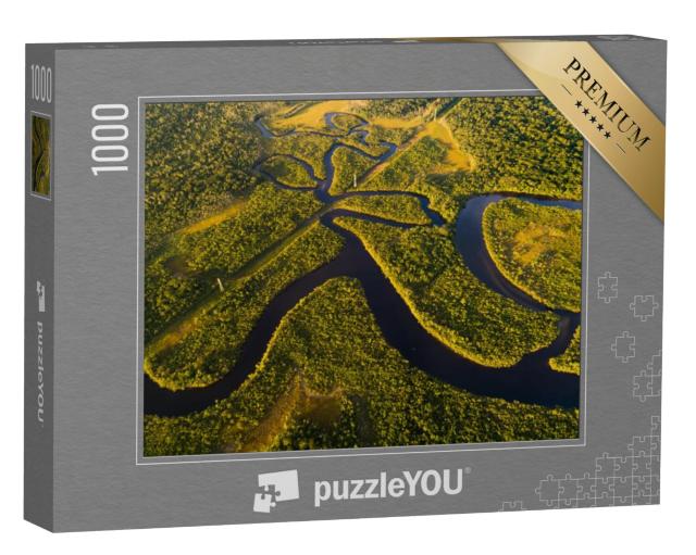 Puzzel 1000 stukjes „Het Amazoneregenwoud in Brazilië in vogelperspectief“