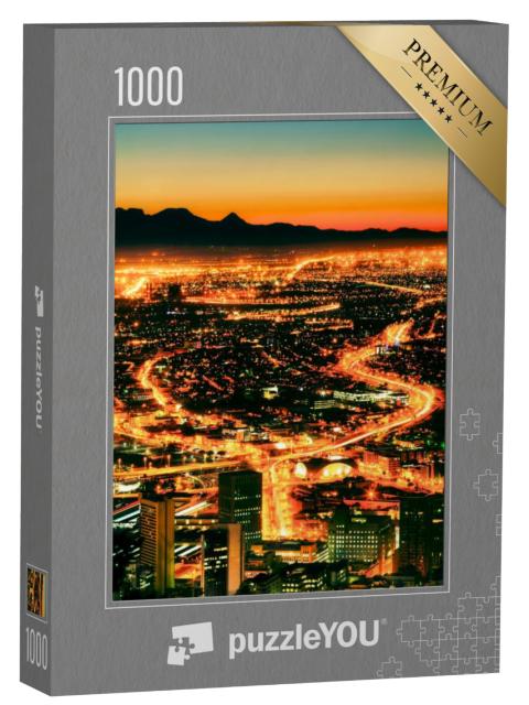 Puzzel 1000 stukjes „Nachtzicht van Kaapstad vanaf Signal Hill“