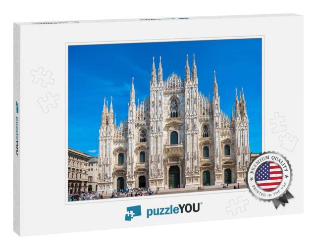 Daytime View of Famous Milan Cathedral Duomo Di Milano on... Jigsaw Puzzle