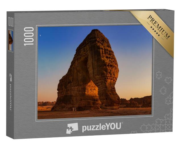 Puzzel 1000 stukjes „De Olifantenrots, Al Ula, West-Soedi-Arabië“