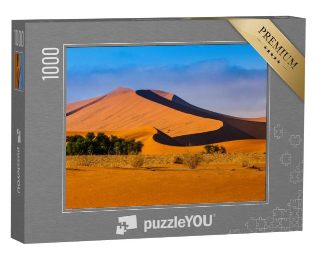 Puzzel 1000 stukjes „Middagzon boven een duin in de woestijn, Namibië“