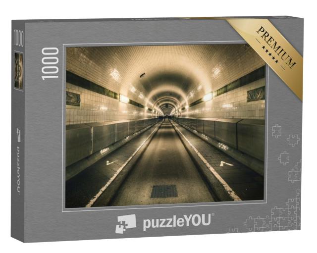 Puzzel 1000 stukjes „Oude Elbtunnel, Hamburg, Duitsland“