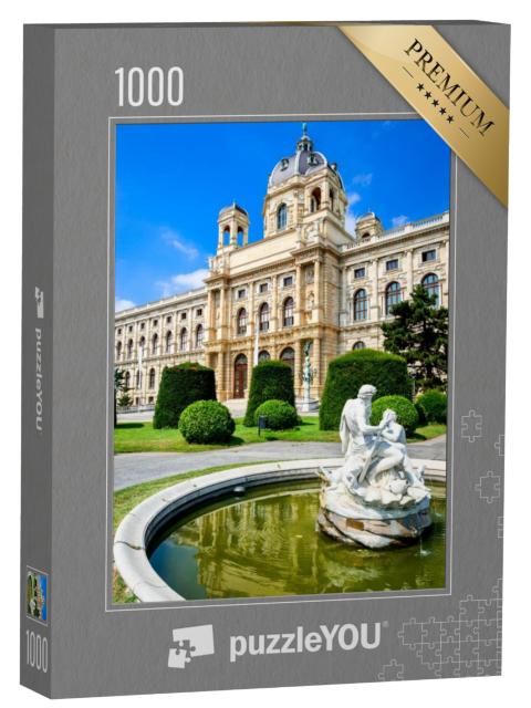 Puzzel 1000 stukjes „Kunsthistorisches Museum met park, Wenen“