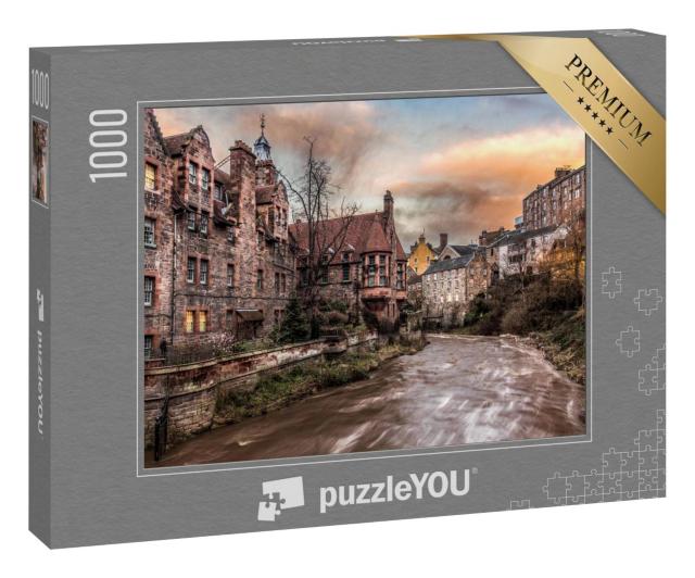 Puzzle 100 Teile „Dean Dorf in Edinburgh, Schottland“