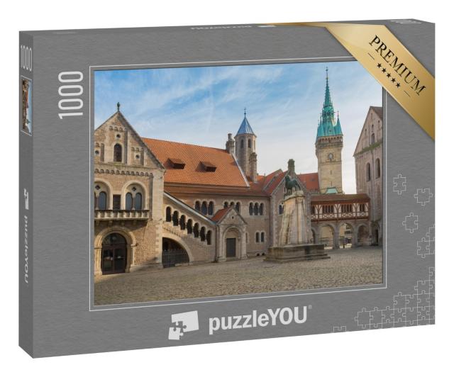 Puzzle 1000 Teile „Burgplatz mit Braunschweiger Löwe“