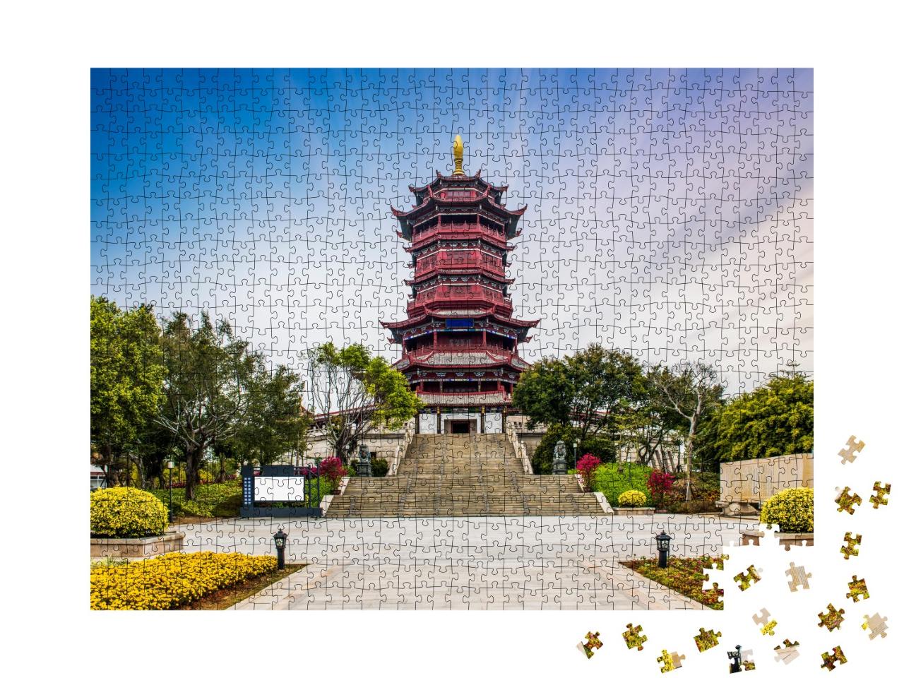 Puzzle 1000 Teile „Xinglin-Pavillon in Xiamen, China“