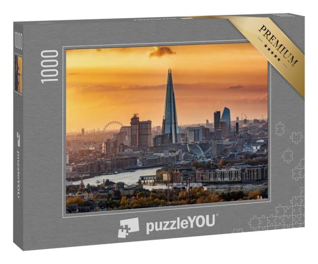 Puzzle 1000 Teile „Skyline von London, Herbst, Vereinigtes Königreich“