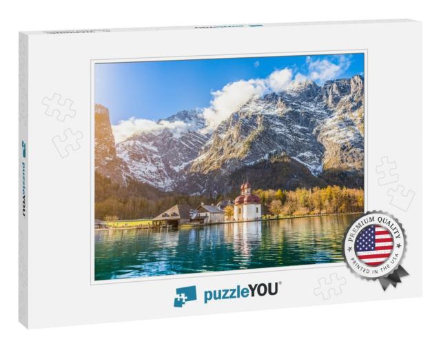 Panoramic View of Scenic Mountain Scenery with Lake Konig... Jigsaw Puzzle