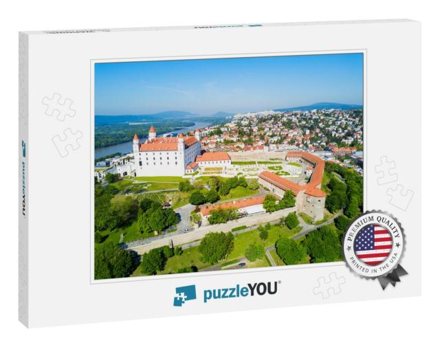 Bratislava Castle or Bratislavsky Hrad Aerial Panoramic V... Jigsaw Puzzle