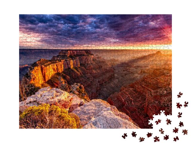 Puzzle 1000 Teile „North Rim Grand Canyon Cape Royal“
