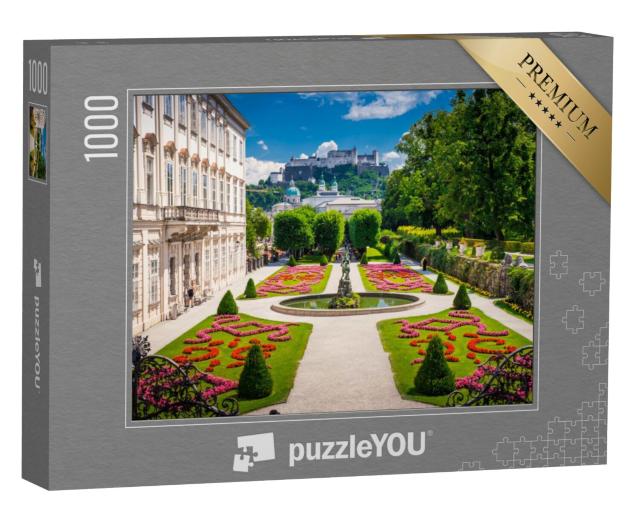 Puzzel 1000 stukjes „Paleis Mirabell en Kasteel Salzburg, Oostenrijk“