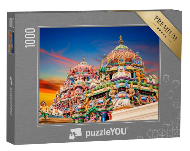 Puzzel 1000 stukjes „Kapaleeshwarar Tempel, Chennai, Tamil Nadu, Zuid-India“