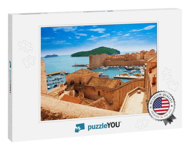 Port of Dubrovnik from the Old City Walls... Jigsaw Puzzle