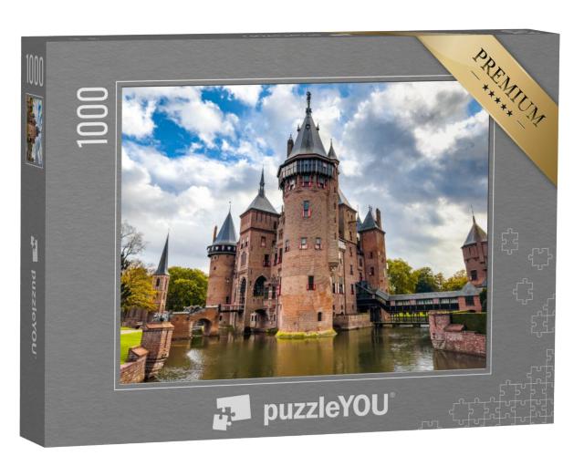 Puzzel 1000 stukjes „Kasteel De Haar in Utrecht, Nederland“