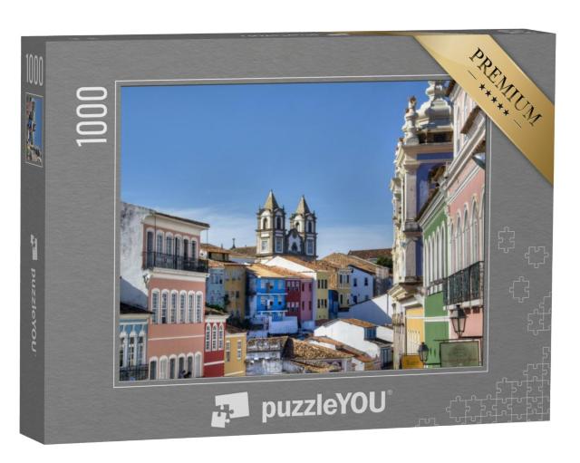 Puzzel 1000 stukjes „Het historische centrum van Salvador in Brazilië“