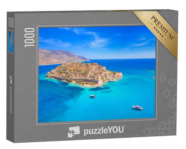 Puzzel 1000 stukjes „Spinalonga eiland in de Golf van Elounda, Kreta“