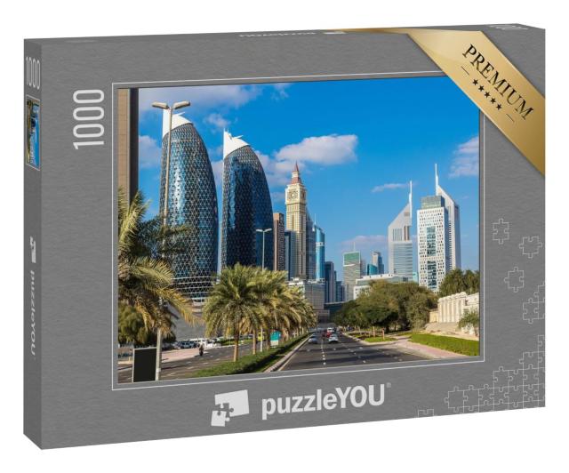Puzzle 1000 Teile „Wolkenkratzer in Dubai“