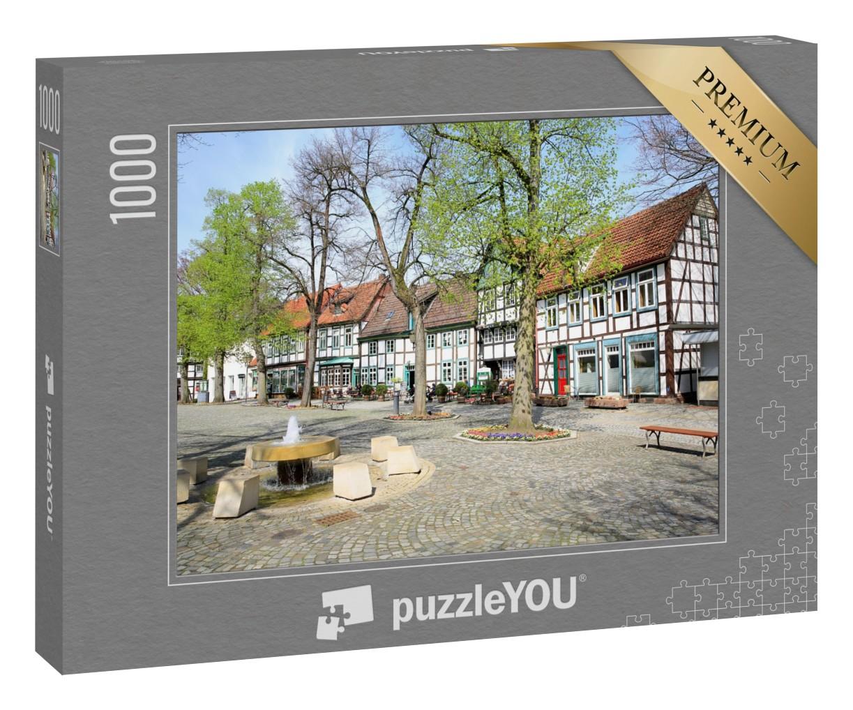 Puzzle 1000 Teile „Historischer Marktplatz in Bad Essen, Niedersachsen, Deutschland“