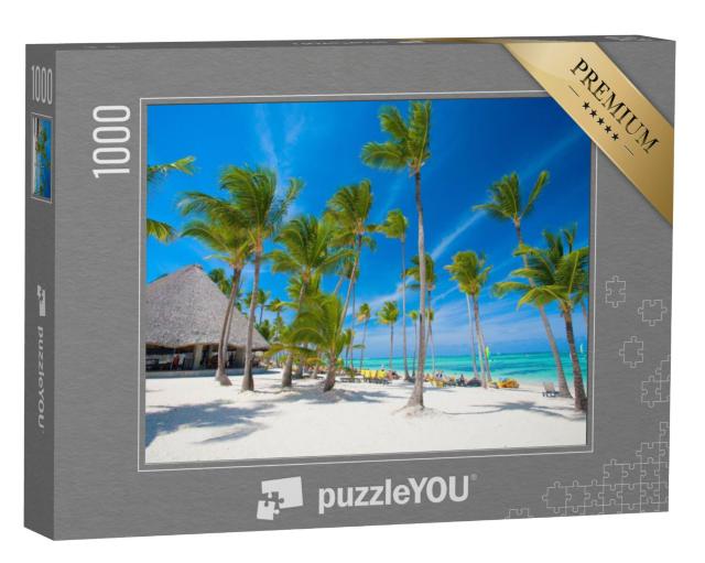 Puzzel 1000 stukjes „Wit strand in de Dominicaanse Republiek“