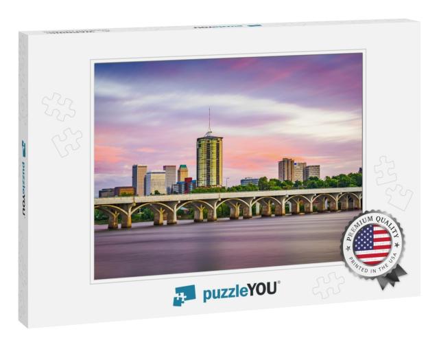 Tulsa, Oklahoma, USA Downtown Skyline on the Arkansas Rive... Jigsaw Puzzle