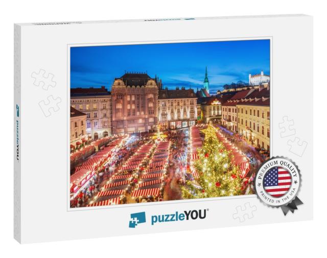 Main Square & Christmas Market in Historical Center of Br... Jigsaw Puzzle