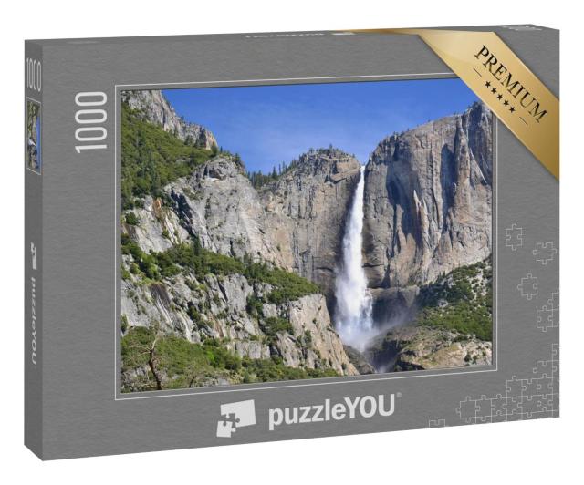 Puzzle 1000 Teile „Yosemite-Wasserfälle im Yosemite-Tal, National Park“
