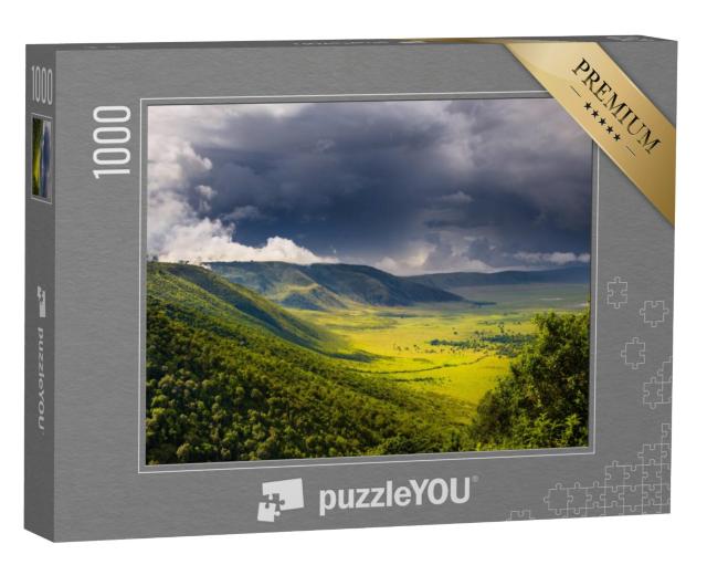 Puzzel 1000 stukjes „Bos in de Ngorongorokrater - Tanzania“