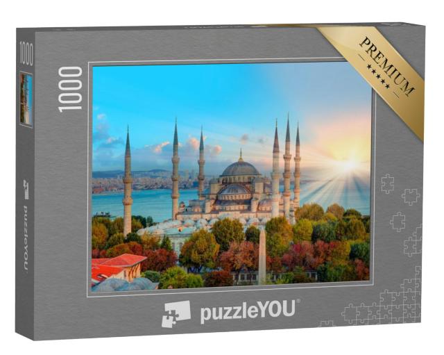 Puzzel 1000 stukjes „De Blauwe Moskee in Istanbul, Turkije“