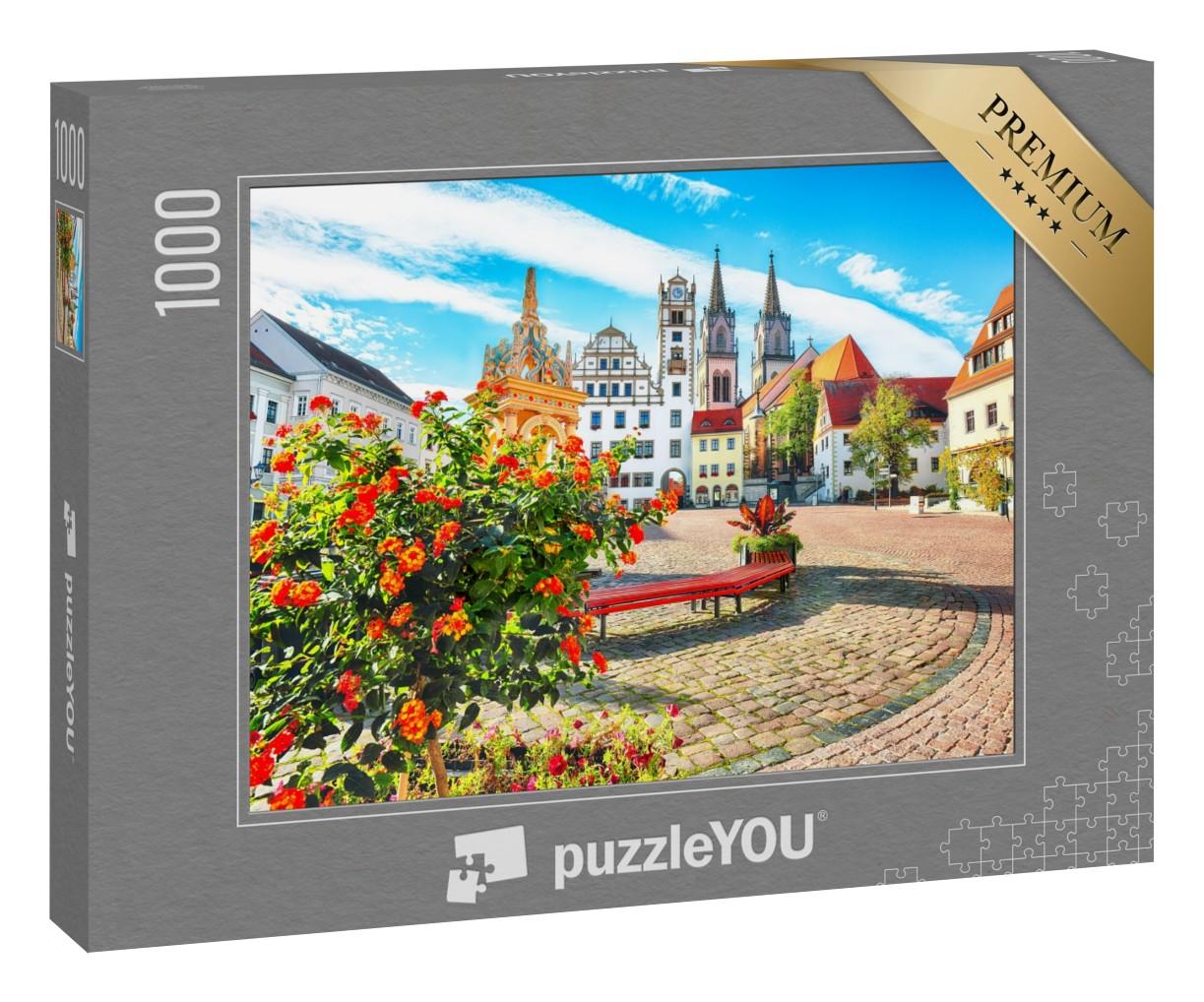 Puzzle 1000 Teile „Kirche von Oschatz, Sachsen, Deutschland“