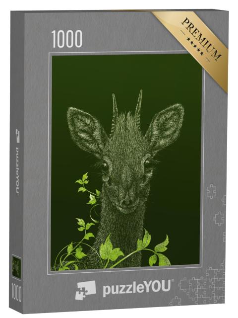 Puzzel 1000 stukjes „Dwergantilope“