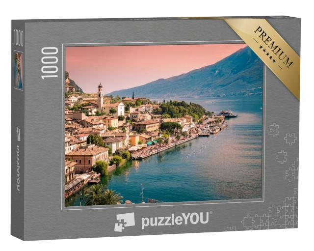 Puzzel 1000 stukjes „Limone sul Garda, een klein stadje aan het Gardameer, Italië“