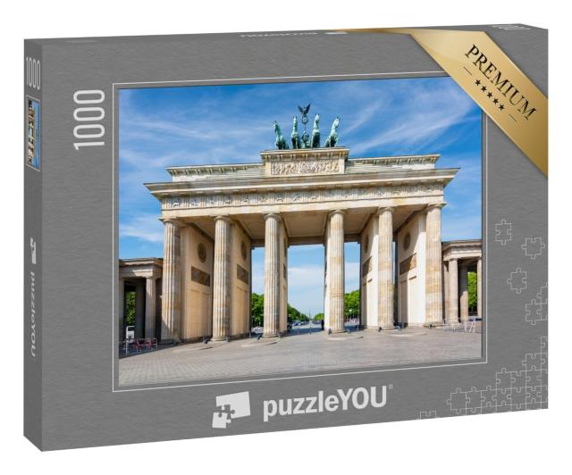 Puzzle 1000 Teile „Berühmtes Brandenburger Tor auf dem Pariser Platz, ohne Menschen“