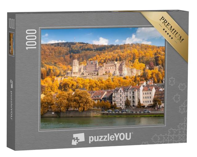 Puzzel 1000 stukjes „De ruïnes van kasteel Heidelberg, Duitsland“