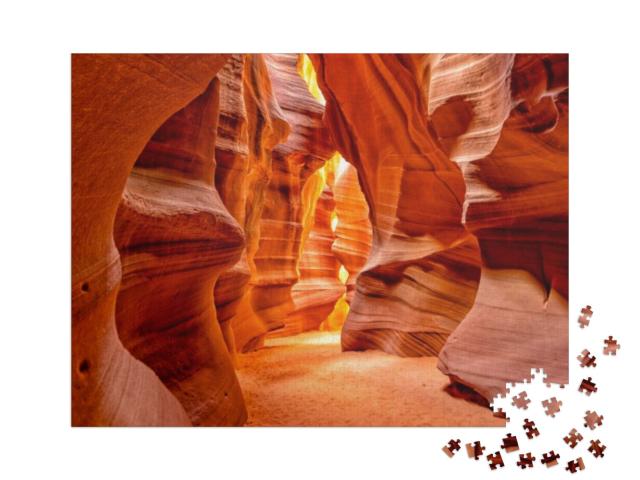 Puzzel 1000 stukjes „Antelope Canyon lichten en rotsen Arizona USA“