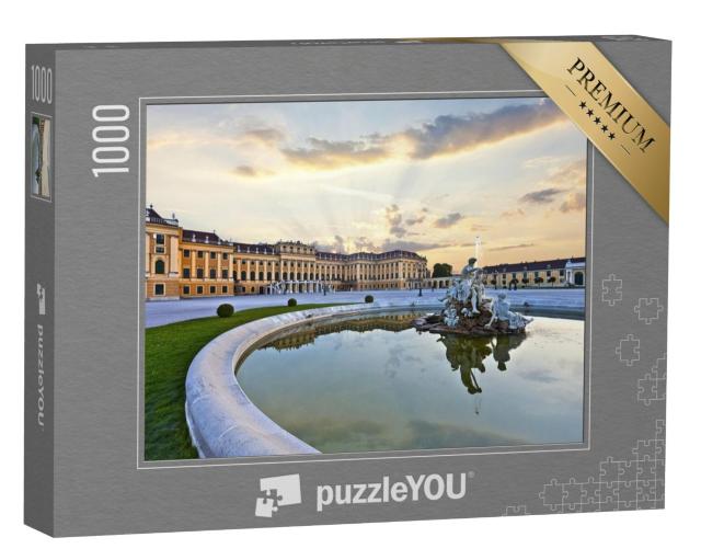 Puzzel 1000 stukjes „Voorzijde van paleis Schönbrunn in Wenen“