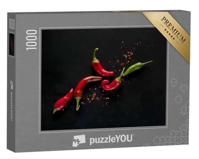 Puzzel 1000 stukjes „Chilipepers“