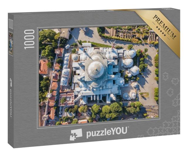 Puzzle 1000 Teile „Hagia Sophia Museum aus der Vogelperspektive, Istanbul, Türkei“