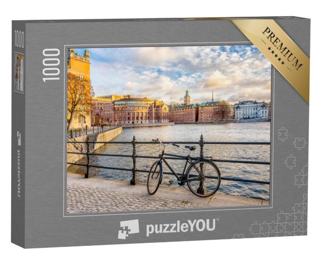 Puzzel 1000 stukjes „Zicht op het parlementsgebouw Riksdagshuset in Stockholm, Zweden“