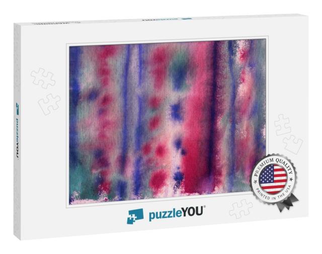 Abstract Painted Background... Jigsaw Puzzle