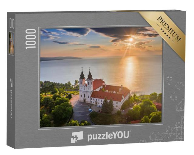 Puzzel 1000 stukjes „Benedictijnenklooster van Tihany aan het Balatonmeer, Hongarije“