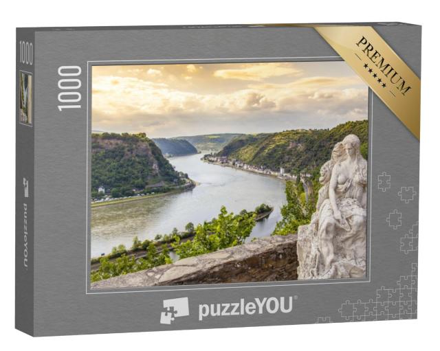 Puzzel 1000 stukjes „Loreley am Rheintal, Sankt Goarshausen, Duitsland“