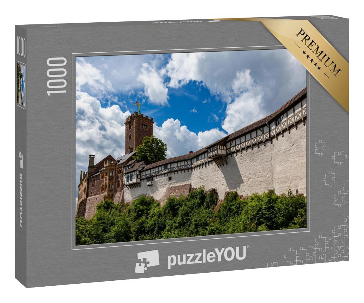 Puzzle 1000 Teile „Die eindrucksvolle Wartburg in Thüringen, Deutschland, Touristenattraktion“