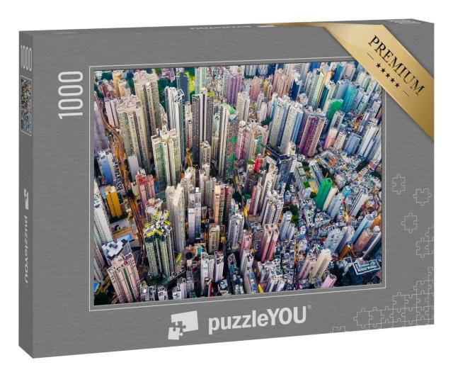 Puzzle 1000 Teile „Hongkong aus der Vogelperspektive“