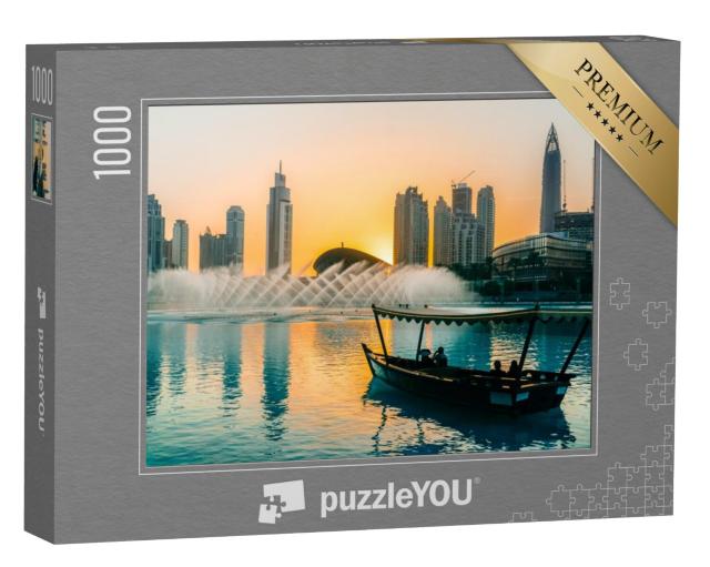 Puzzel 1000 stukjes „Dubai fontein, zomer 2016“