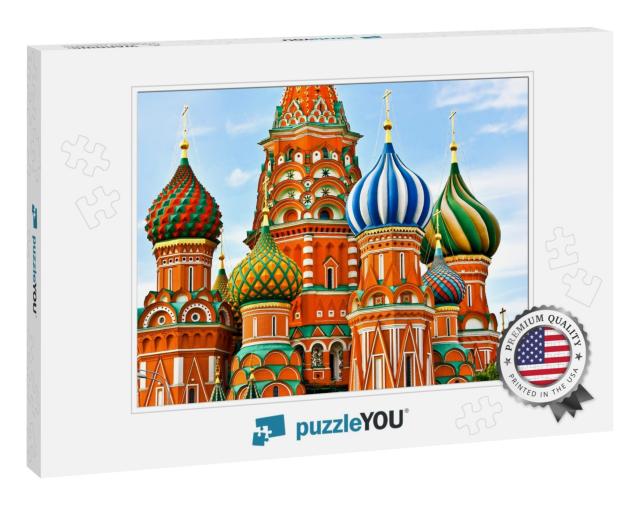 St Basils Cathedral on Red Square in Moscow... Jigsaw Puzzle